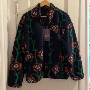 Rowing Blazers c Target Rose Print Fleece Zip Up Jacket